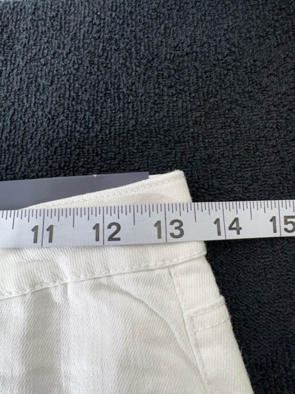 Boom Boom Jeans White Frayed Denim Midi Pencil Skirt 2677 - Picture 9 of 11